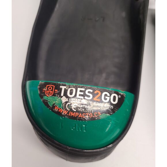 Impacto Toes2Go Protective Steel Toe Caps Overshoes Covers Size Large Green - Picture 2 of 5